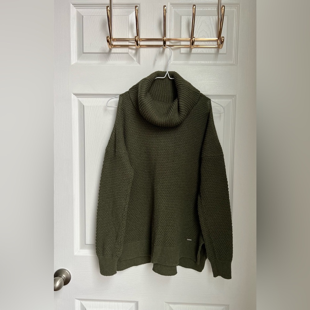 Hollister Cold Shoulder Turtleneck Sweater